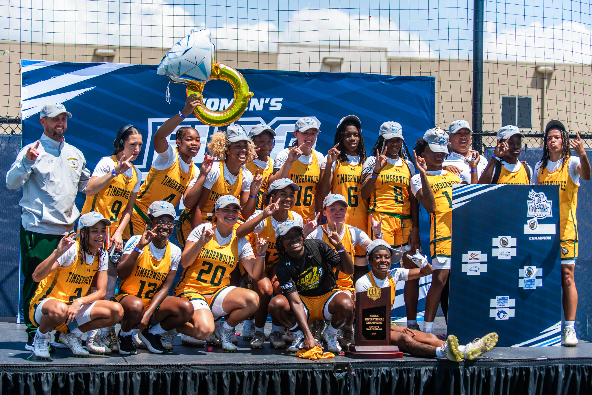 FGC Timberwolves Win Third Consecutive NJCAA Flag Football Championship